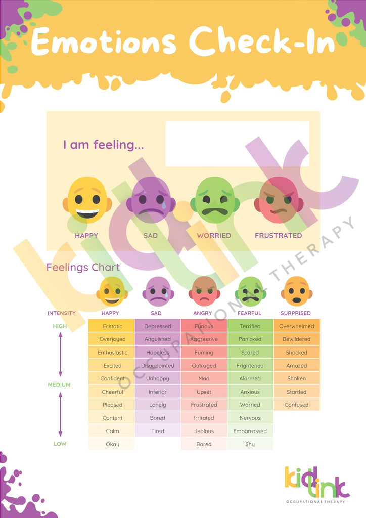 Emotions Check-In - Digital Download