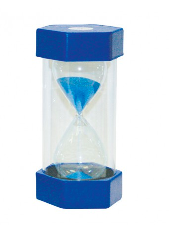 Small Coloured Sand Timer - 5 Minute Blue