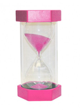Small Coloured Sand Timer - 2 Minute Pink