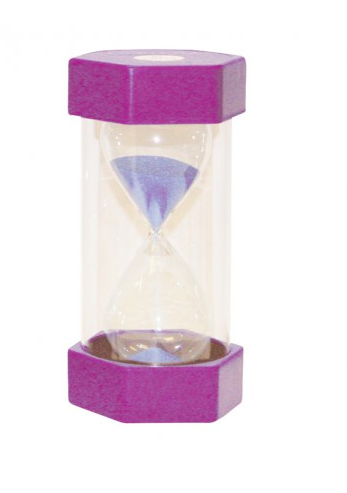 Small Coloured Sand Timer - 15 Minute Purple