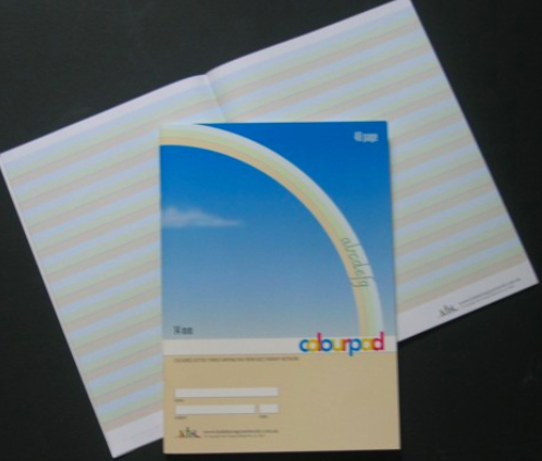 24mm coloured dotted thirds exercise book