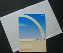 24mm coloured dotted thirds exercise book